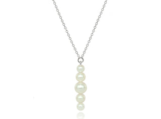 Surge Silver Pearl Pendant Small