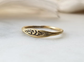 Bronze "Lavender" Botanical Ring