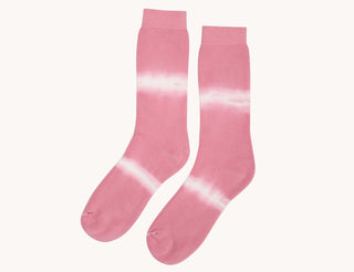 Pima Socks - Terry Tie Dye- Pink