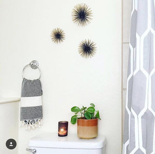 Diamond Hand Towel - Carbon