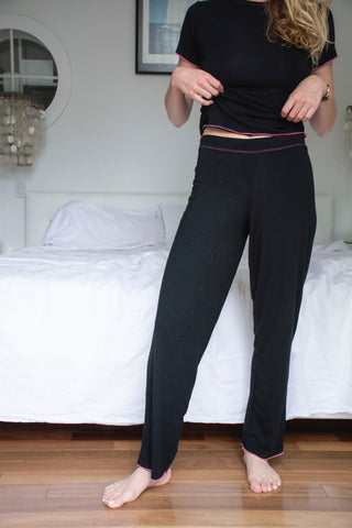 The Island Dusk Pant With Pink Trim