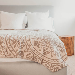 Leonora Bed Cover - Beige