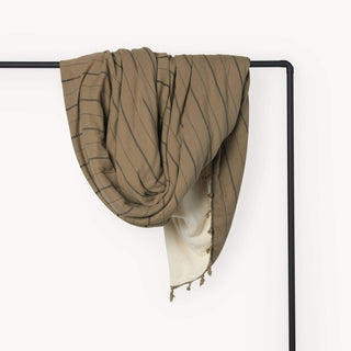 Fleece Lined Irena Throw - Bark