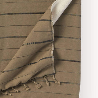 Fleece Lined Irena Throw - Bark