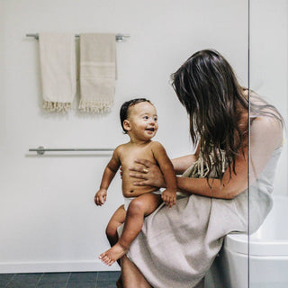 Diamond Hand Towel - Powder