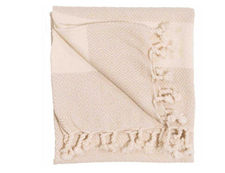 Diamond Hand Towel - Cream