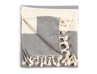 Diamond Hand Towel - Slate