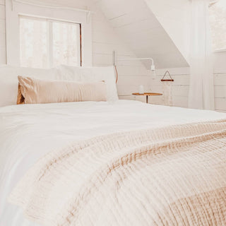 Linen Crinkle Cotton Throw