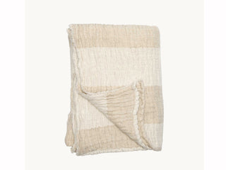 Linen Crinkle Cotton Throw