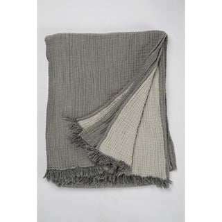 Crinkle Throw - Grey