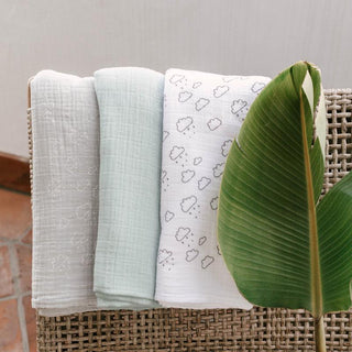 Baby Muslin Cloud Blanket - White