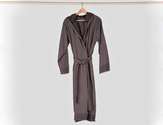 Terry Leo Robe - Charcoal