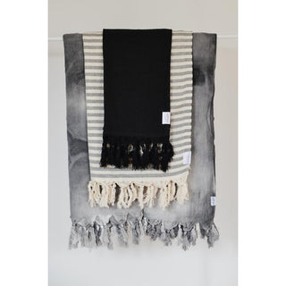 Oversized Turkish  Towel - Tie-Dye -Abyss
