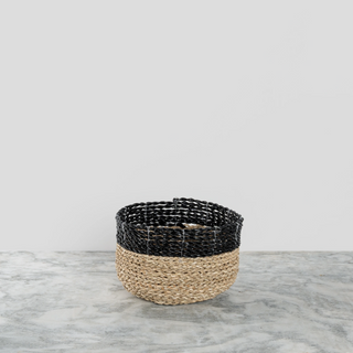 Bowl Baskets - Black/Natural