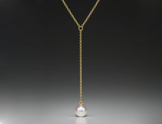 Gold Pearl Drop Pendant