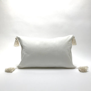 Large Velvet Pillow with Tassels