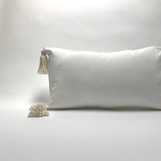 Pi'lo Large Velvet Pillow with Tassels -damaged
