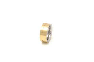 Yellow Gold And Stainless Steel Band