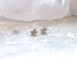 Marmalade Designs Sterling Silver "Stars" Sculpted Studs