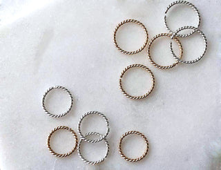 14K Gold-Filled Twist Sleeper Hoops