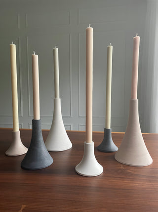 Taper Candle Holders - Cloud
