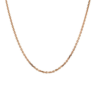 Rose Gold Diamond Cut Cable Chain