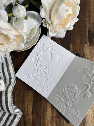 Rose Embossed Greeting Card