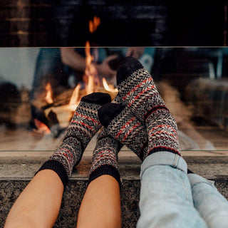 Nordic Socks Merino Wool in PERFORM™  - Sigrid - Black