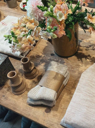 Iceland Wool Socks - Mushroom
