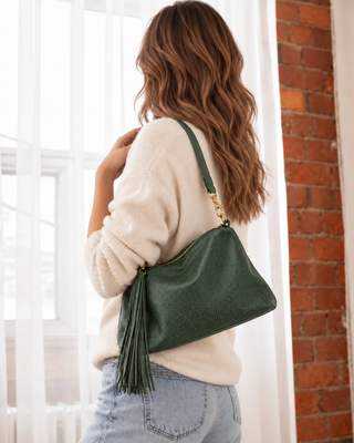 Colson Bag - Pebbled Leafy Green