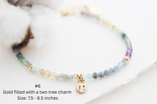 Gold Filled Gemstone Nature Bracelet
