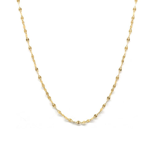 Poppy Finch Petite Oval Shimmer Necklace