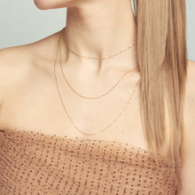 Load image into Gallery viewer, Poppy Finch Petite Oval Shimmer Necklace