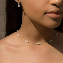 Load image into Gallery viewer, Poppy Finch Triple Baby Pearl Short Necklace