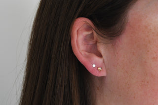 14K Gold Filled Heart Studs