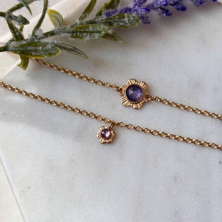 14K Gold Filled Medium Flower Bracelet