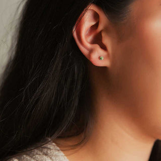 14K Gold Filled Mini Peridot Studs