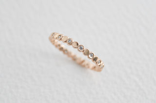 14k Gold-Filled Sparkle Pebble Stacking Ring