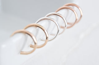 14k Gold Filled Thick Hoop Earrings