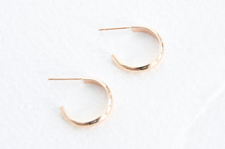 14k Gold Filled Thick Hoop Earrings