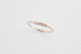 14k Rose Gold-Filled Sparkle Stacking Ring