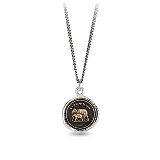 My Life 14k Gold on Silver Talisman Necklace