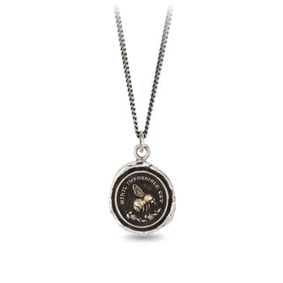 Nothing Is Impossible 14k Gold on Silver Talisman Necklace
