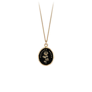 Slow Down 14K Gold Talisman Necklace