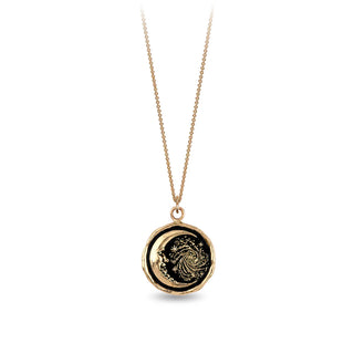Trust The Universe 14K Gold Talisman Necklace