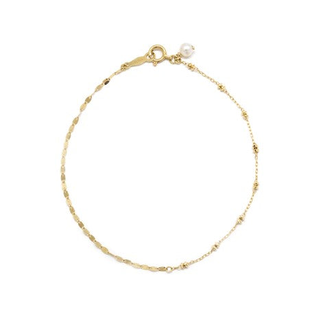 Poppy Finch 18K Gold Contrast Beaded Bracelet