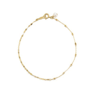 18K Gold Contrast Beaded Bracelet