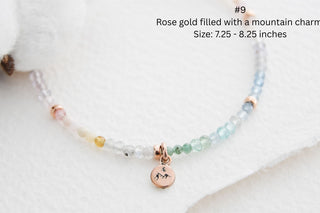 Rose Gold Filled Gemstone Nature Bracelet