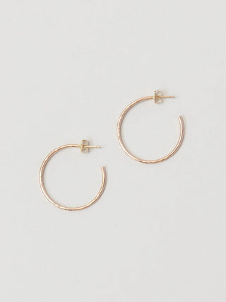 Hoops 1" Post Earrings