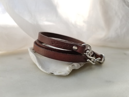 Marmalade Designs Chocolate Leather Wrap Bracelet